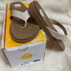 Yellow Box Ivory Sandals